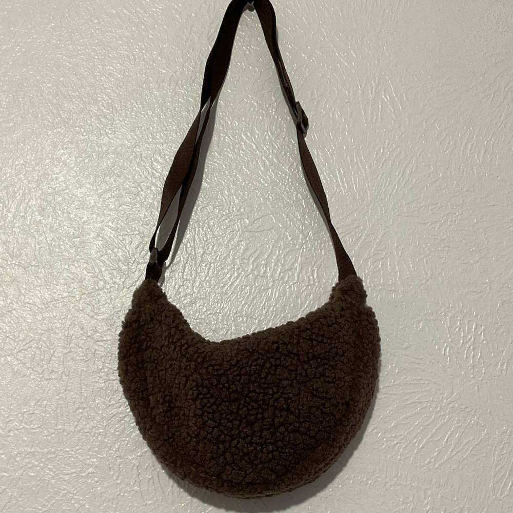 NWOT No Boundaries Brown Crescent Shoulder Bag
